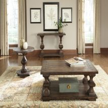 Liberty Furniture 231-OT-3PCS Sedona - 3 Piece Table Set (1 Cocktail 2 End Tables) - Dark Brown