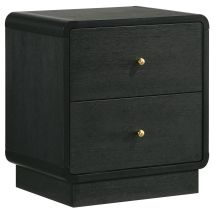 Coaster Fine Furniture 223662 Cavelle - 2-Drawer Nightstand Bedside Table - Black