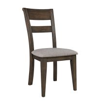Liberty Furniture 152-C2501S Double Bridge - Splat Back Side Chair - Dark Chestnut