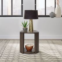 Liberty Furniture 145-OT1020 Liberty Furniture 145-OT1020 City View - Round End Table - Coffee Bean