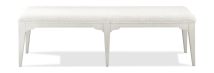 Riverside Furniture 59359 Myra - Upholstered Dining Bench - Paperwhite