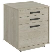 CoasterEssence 805882 Loomis - 3-Drawer Home Office File Cabinet - Whitewashed Gray