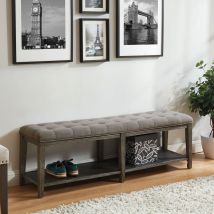 Furniture of America CM-BN5666GY Tayah - Bench - Gray