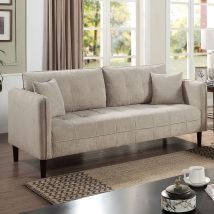 Furniture of America CM6736LG-SF Lynda - Sofa With Pillows - Light Gray