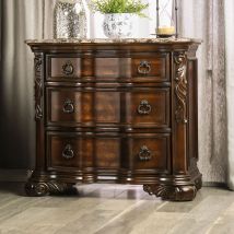 Furniture of America CM7859N Arcturus - Nightstand - Brown Cherry