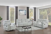 New Classic 20-U2542-3NP New Classic 20-U2542-3NP Chablis - 3 Piece Manual Sofa & Loveseat & Chair - Mist Gray