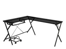 ACME OF00046 Dazenus - Desk - Black Glass & Black Finish