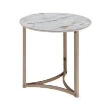 ACME LV02826 Zaidee - End Table - Sintered Champagne