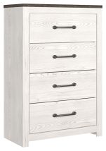 Signature Design by Ashley® B1190-44 Gerridan - White / Gray - Four Drawer Chest