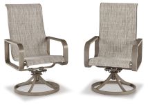 Signature Design by Ashley® P323-603A Beach Front - Beige - Sling Swivel Chair (Set of 2)