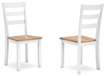Signature Design by Ashley® D398-01 Gesthaven - Natural / White - Dining Room Side Chair (Set of 2)