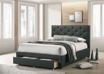 Furniture of America CM7218DG-EK-BED Sybella - Eastern King Bed - Dark Gray