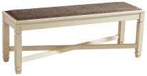Ashley Furniture D647-00 Bolanburg - Large UPH Dining Room Bench - Beige