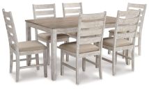 Ashley Furniture D394-425 Skempton - Dining Room Table Set (Set of 7) - White