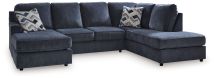 Ashley Furniture 95302S1 Albar Place - 2-Piece Sectional With Laf Sofa Chaise - Cobalt