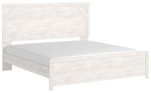 Ashley Furniture B1190B3 Gerridan - King Panel Bed - White / Gray