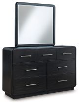 Ashley Furniture B821B1 Rowanbeck - Dresser And Mirror - Black