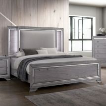 Furniture of America CM7579Q-BED Alanis - Queen Bed - Light Gray