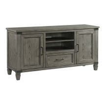 Intercon FR-HT-6030-PEW-C Foundry - 60" TV Console - Brushed Pewter
