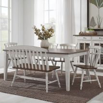 Liberty Furniture 741-CD-6RTS Liberty Furniture 741-CD-6RTS Al Fresco - 6 Piece Rectangular Table Set - Graphite & Whitestone