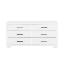 CoasterEssence 202993 Jessica - 6-Drawer Dresser - Cream White