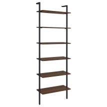 Coaster Fine Furniture 980072 Owens - 6-Shelf Wall Bookshelf - Walnut