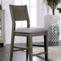 Furniture of America CM3986PC-2PK Anton - Counter Height Chair (Set of 2) - Gray / Light Gray