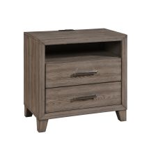 New Classic B3412-040 Harrisburg - 2 Drawer Nightstand - Walnut