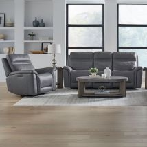 Liberty Furniture 7007BG-UPH-SOREC Liberty Furniture 7007BG-UPH-SOREC Cooper - Sofa & Recliner - Blue Gray