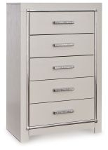 Signature Design by Ashley® B2114-46 Zyniden - Silver - Five Drawer Chest