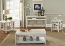 Liberty Furniture 469-OT-3PCS Dockside - 3 Piece Table Set (1 Cocktail 2 End Tables) - White