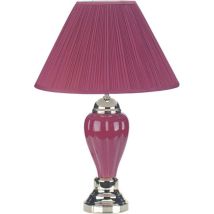 ACME 03330-BG Pottery - Table Lamp (Set of 6) - Burgundy