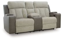 Ashley Furniture PC6320418 WhipLash - Power Reclining Loveseat With Console / Adj Headrest - Sisal
