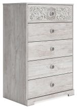 Signature Design by Ashley® EB1811-245 Paxberry - Whitewash - Five Drawer Chest