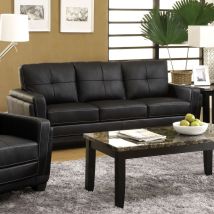 Furniture of America CM6485S Blacksburg - Sofa - Black