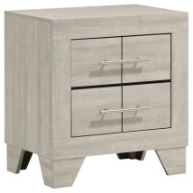 Coaster Fine Furniture 225062 Trenton - 2-Drawer Nightstand Bedside Table - Rustic Cream