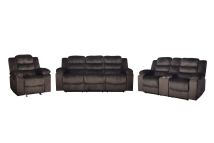 New Classic 20-U1816B-3NP New Classic 20-U1816B-3NP Willow - 3 Piece Sofa & Loveseat & Recliner - Brown