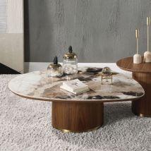ACME LV03155 Willene - Coffee Table With Ceramic Top - Walnut
