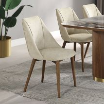 ACME DN03146 Willene - Side Chair (Set Of 2) - Beige And Walnut