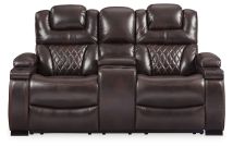 Signature Design by Ashley® 7540718 Warnerton - Chocolate - Pwr Rec Loveseat/Con/Adj Hdrst