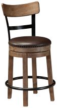 Signature Design by Ashley® D542-124 Pinnadel - Light Brown - UPH Swivel Barstool