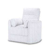 New Classic U5482-18-WHT New Classic U5482-18-WHT Embrace - Swivel Accent Chair - Cream