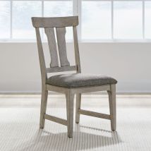 Liberty Furniture 528-C2501S Hallendale - Splat Back Side Chair - Gravel Wash