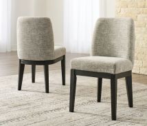 Signature Design by Ashley® D984-01 Burkhaus - Beige / Dark Brown - Dining Uph Side Chair (Set of 2)