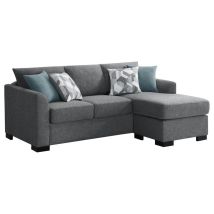 CoasterEveryday 504779 Storey - Upholstered Sleeper Sectional Chaise Sofa - Gray