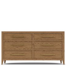 Riverside Furniture 51860 Halbrooke - Six Drawer Dresser - Light Brown