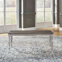 Liberty Furniture 303W-C9000B Ocean Isle - Bench - Antique White