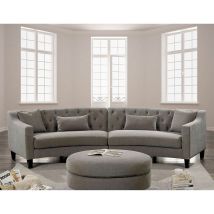 Furniture of America CM6370-SECTIONAL Sarin - Sectional - Warm Gray