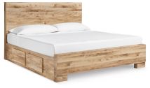 Ashley Furniture B1050B33 Ashley Furniture B1050B33 Hyanna - King Panel Bed With 2 Side Storage - Tan Brown