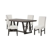 New Classic 40-4125-DW4C New Classic 40-4125-DW4C High Line - Dining Table & 4 Chairs - White